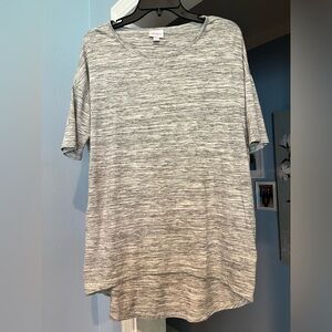 Heathered Black and White LuLaRoe Irma, XS